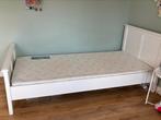 Wit bed 90/200 incl matras en auping bedbodem, Ophalen, 85 tot 100 cm, Zo goed als nieuw, Matras