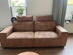 Bank 3-zits cognac, Ophalen, Gebruikt, 75 tot 100 cm, 200 tot 250 cm