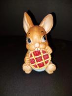 Schattig Pendelfin konijntje met taart, Ophalen of Verzenden, Zo goed als nieuw, Overige materialen, Dier