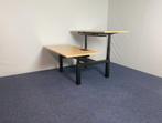 Bench zit/sta bureau Gispen (elektrisch), 160 x 170 cm., Ophalen, Elektrisch, Gebruikt, Stabureau