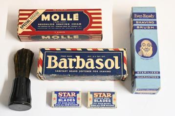 US scheerset eveready kwast molle barbasol scheermesjes wo2  beschikbaar voor biedingen