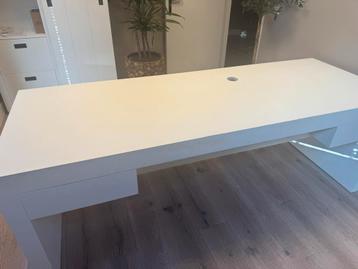 Gratis. Groot Massief Houten Bureau 220 cm met Laden - afbeelding 1