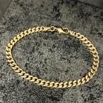 14 karaat gouden armband massief cuban gourmet schakel, Ophalen of Verzenden, Nieuw, Goud