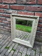 Vintage barok zilverkleurige spiegel. Brocante, Ophalen, Minder dan 50 cm, Gebruikt, Minder dan 100 cm