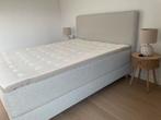 IKEA Dunvik Boxspring 160x200 - Topkwaliteit!, Huis en Inrichting, Ophalen, Beige, Tweepersoons, Zo goed als nieuw