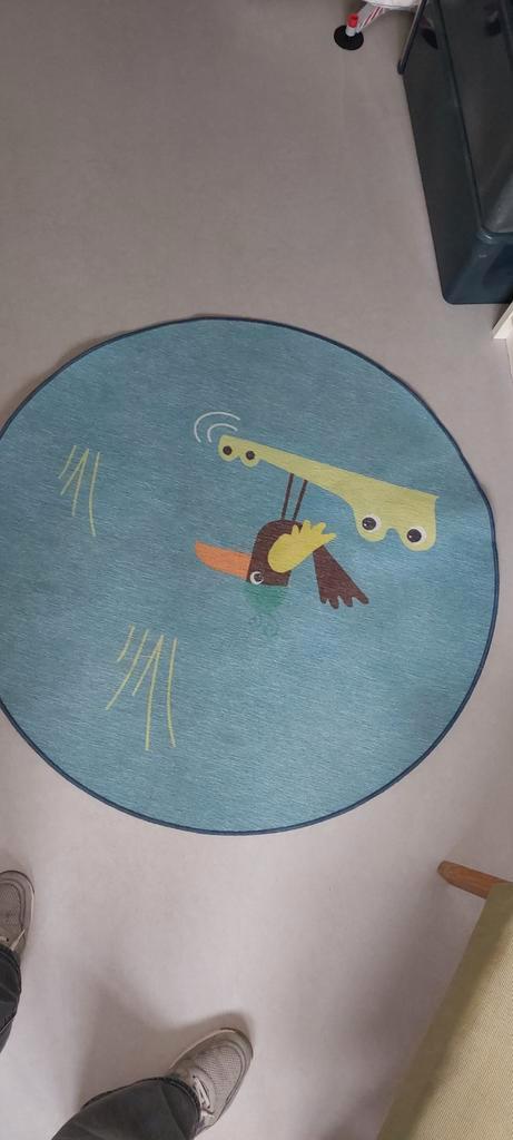 Rond Ikea kleed voor jongen meisje, Kinderen en Baby's, Kinderkamer | Inrichting en Decoratie, Zo goed als nieuw, Kleed of Kussen