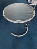 Bijzettafel Eileen Grey, Ophalen, Rond, Hout, Minder dan 55 cm