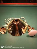 Biljart hanglamp, Gebruikt, Bruin, Vintage, Ophalen of Verzenden