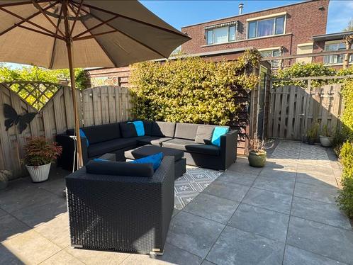 Luxe Wicker Loungeset Arbrini met allweather kussens, Tuin en Terras, Tuinsets en Loungesets, Zo goed als nieuw, Loungeset, Wicker