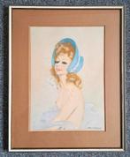 Originele gesigneerde portretlithografie D. Ville 45/100, Ophalen of Verzenden