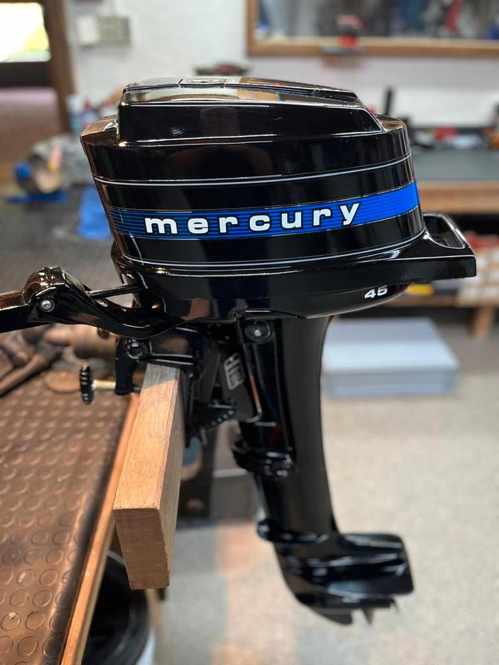Mercury 4,5pk langstaart buitenboordmotor UNIEK EXEMPLAAR, Watersport en Boten, Bootonderdelen, Zo goed als nieuw, Motor en Techniek