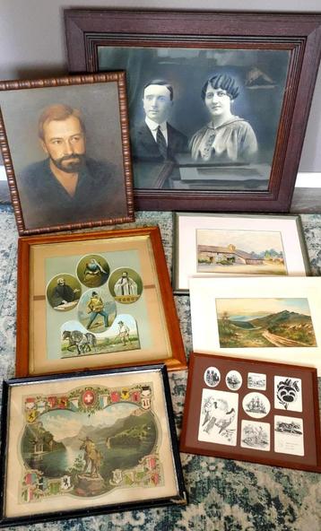 Verzameling antieke en vintage schilderijen e.d. beschikbaar voor biedingen