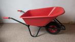 Kruiwagen rood kunstof bak 100 liter, Ophalen, Gebruikt, Handmatig, Eenwielig