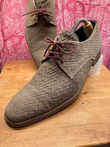 Handgemaakte suède veterschoenen vero cuoio maat 43 beschikbaar voor biedingen