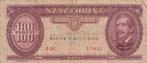 Hongarije 100 forint 15-1-1992 #, Los biljet, Verzenden, Hongarije