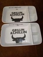 Grillin & Chillin, gusta, brochettes & skewers, Huis en Inrichting, Ophalen of Verzenden, Zo goed als nieuw, Overige stijlen, Bord(en)