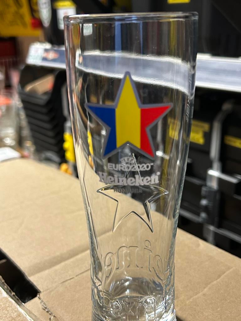 Heineken EK 2020 glas Roemenië, Verzamelen, Ophalen, Nieuw, Overige sporten, Overige typen