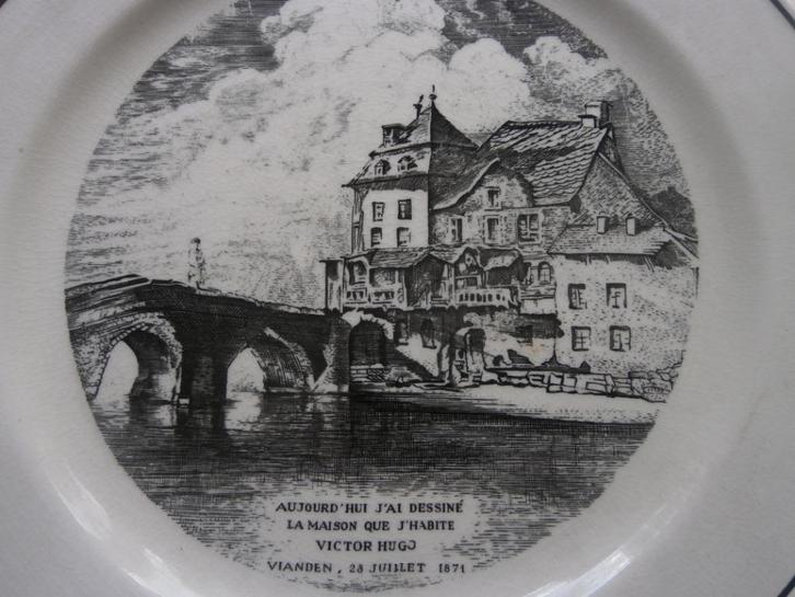 VIANDEN (BELG Mooi Wandbordje Villeroy en Boch, Antiek en Kunst, Antiek | Wandborden en Tegels, Ophalen of Verzenden