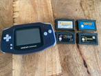 Nintendo Gameboy Advance + 4 spellen, Spelcomputers en Games, Ophalen of Verzenden, Zo goed als nieuw, Game Boy Advance