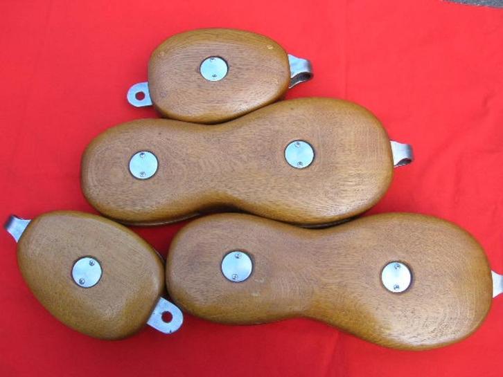 Bakstagblokken, katrollen, 20 - 24 mm 2 sets, Watersport en Boten, Accessoires en Onderhoud, Nieuw, Lijn of Blok, Ophalen of Verzenden