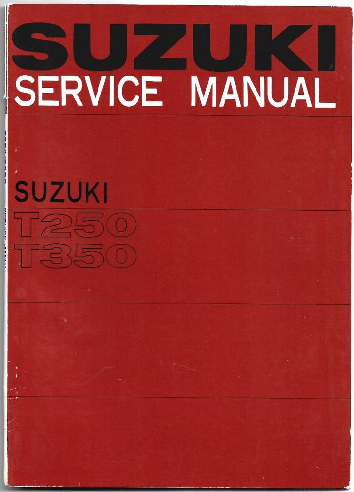 Suzuki T250 Suzuki T350 service manual (907p), Motoren, Handleidingen en Instructieboekjes, Suzuki, Ophalen of Verzenden
