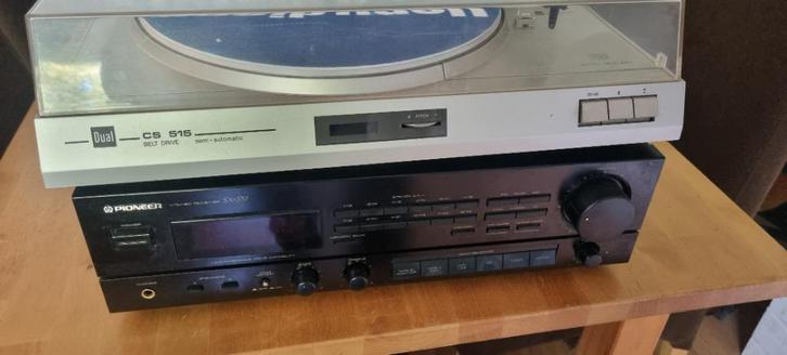 Vintage Dual CS 515 Platenspeler & Pioneer SX-337 Receiver, Audio, Tv en Foto, Platenspelers, Gebruikt, Platenspeler, Dual, Automatisch