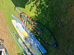 Gratis Windsurf plank met toebehoren, Watersport en Boten, Ophalen, 300 cm of meer, Met vin(nen), Plank