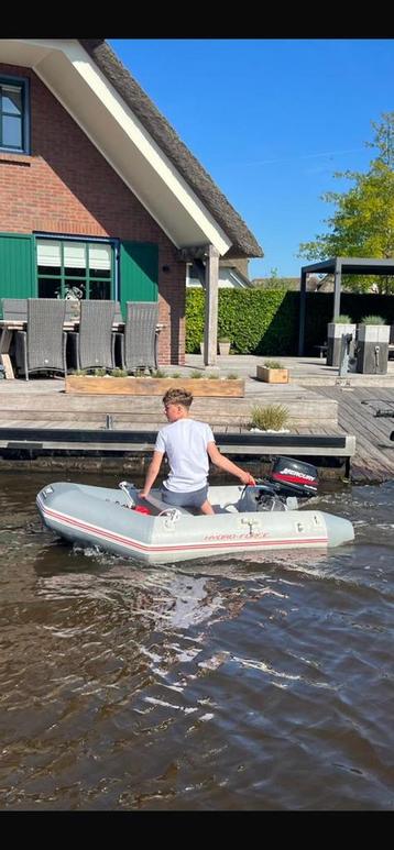 Rubber boot met motor vis boot punter beschikbaar voor biedingen