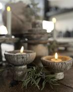 Schaaltje op voet S PMR kandelaar stoer sober landelijk, Huis en Inrichting, Woonaccessoires | Overige, Verzenden, Nieuw