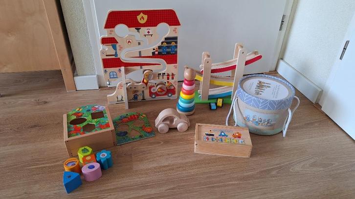 Houten speelgoed - o.a blokken van Little Dutch, Kinderen en Baby's, Speelgoed | Houten speelgoed, Zo goed als nieuw, Ophalen of Verzenden