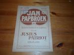 Jan papbroek - justus patriot, Muziek en Instrumenten, Bladmuziek, Zang, Gebruikt, Ophalen of Verzenden, Artiest of Componist