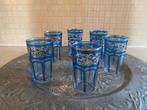 6 Marokkaanse theeglaasjes, Ophalen of Verzenden, Overige stijlen, Kop(pen) en/of Schotel(s), Glas