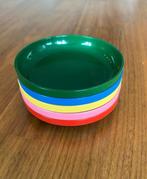Vintage 80s onderzetters gekleurd, Overige materialen, Gebruikt, Overige typen, Ophalen of Verzenden