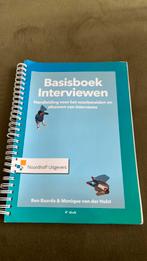 Basisboek interviewen Ben Baarda Monique van der Hulst, Ophalen of Verzenden, Zo goed als nieuw