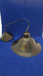Vintage hanglamp, zwart en wit metaal, rond. 5A1, Tweedehands verkoop, Tweedehands verkoop, Gebruikt, Ophalen of Verzenden