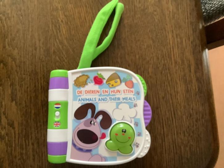Chicco Interactief Boekje - Dieren en Hun Eten, Kinderen en Baby's, Speelgoed | Babyspeelgoed, Nieuw, Overige typen, Met licht
