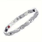Zilveren Armband (met synthetische stenen) - unisex, Ophalen of Verzenden, Nieuw