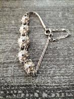 Antieke zilveren Zeeuws knop armband., Verzenden, Zilver, Armband