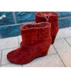 Laarsjes graceland maat 38 sleehak, Kleding | Dames, Schoenen, Ophalen of Verzenden, Zo goed als nieuw, Graceland, Rood