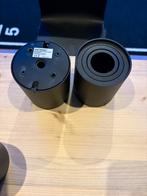 8 Zwarte Opbouwspots GU10, Huis en Inrichting, Lampen | Spots, Ophalen, Metaal of Aluminium