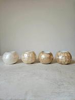 Capiz schelpen windlicht uit Bali, Overige materialen, Verzenden, Tropical Home, Bruin