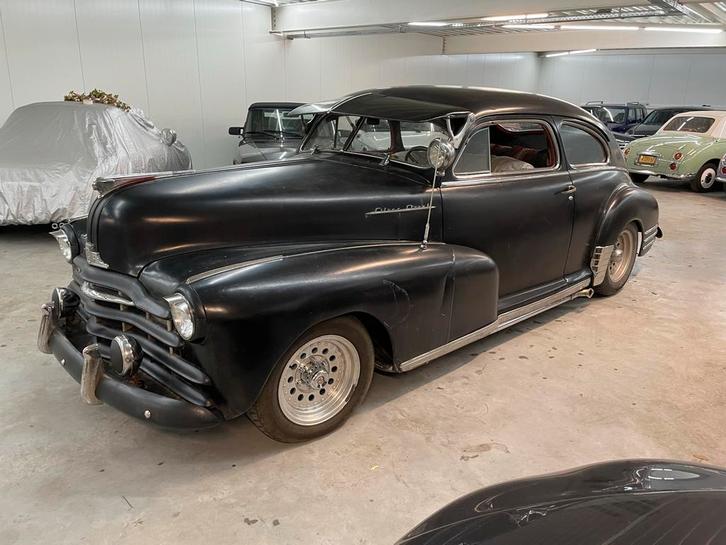 Unieke Pontiac Silverstreak uit 1948, Auto's, Oldtimers, Bedrijf, Pontiac, Benzine, Coupé, Handgeschakeld, Zwart, Overige kleuren