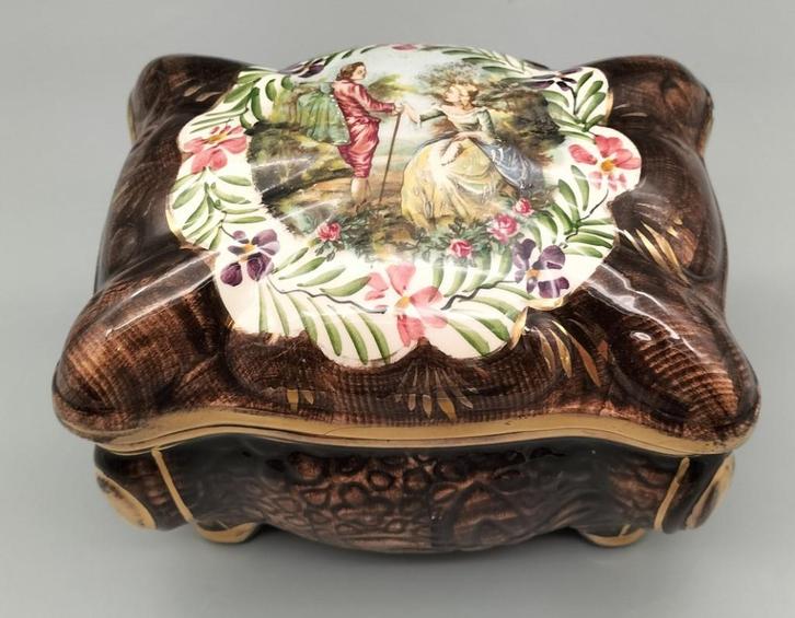 H. Bequet Quaregnon bonbonnière - België 1950/1960, Antiek en Kunst, Antiek | Keramiek en Aardewerk, Ophalen