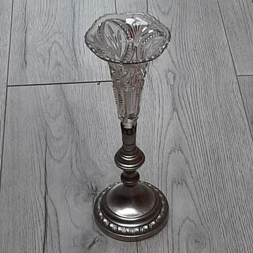vintage cornet vaas / cornetvaas kristal beschikbaar voor biedingen