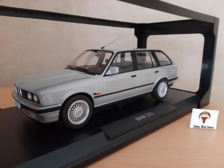 BMW 325i Touring (E30) zilver metallic van Norev 1:18, Hobby en Vrije tijd, Modelauto's | 1:18, Nieuw, Auto, Norev, Ophalen of Verzenden