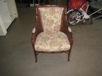 Fauteuil faux bamboe met webbing, Huis en Inrichting, Niet ingevuld, Gebruikt, Niet ingevuld, Niet ingevuld
