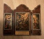 Kleine Houten Triptiek - Religieuze Kunst, Antiek en Kunst, Ophalen of Verzenden