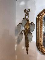 Brons wandlamp empirestijl 5 fakkels, Ophalen of Verzenden