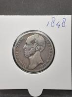 1 gulden 1848 koning Willem II, Postzegels en Munten, Munten | Nederland, 1 gulden, Zilver, Ophalen of Verzenden, Losse munt