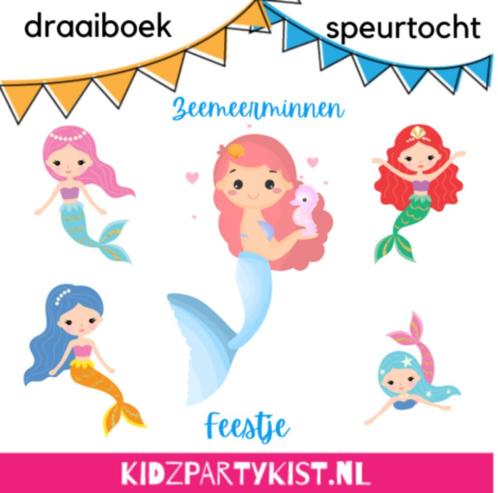 Zeemeermin kinderfeestje draaiboek speurtocht en spelletjes, Kinderen en Baby's, Overige Kinderen en Baby's, Nieuw, Ophalen
